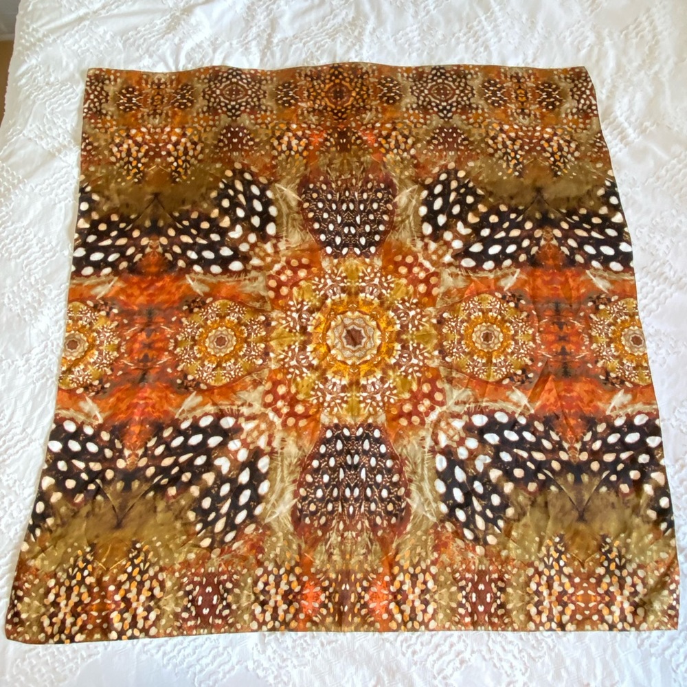 100% Silk Scarf by echo 34” X 34”